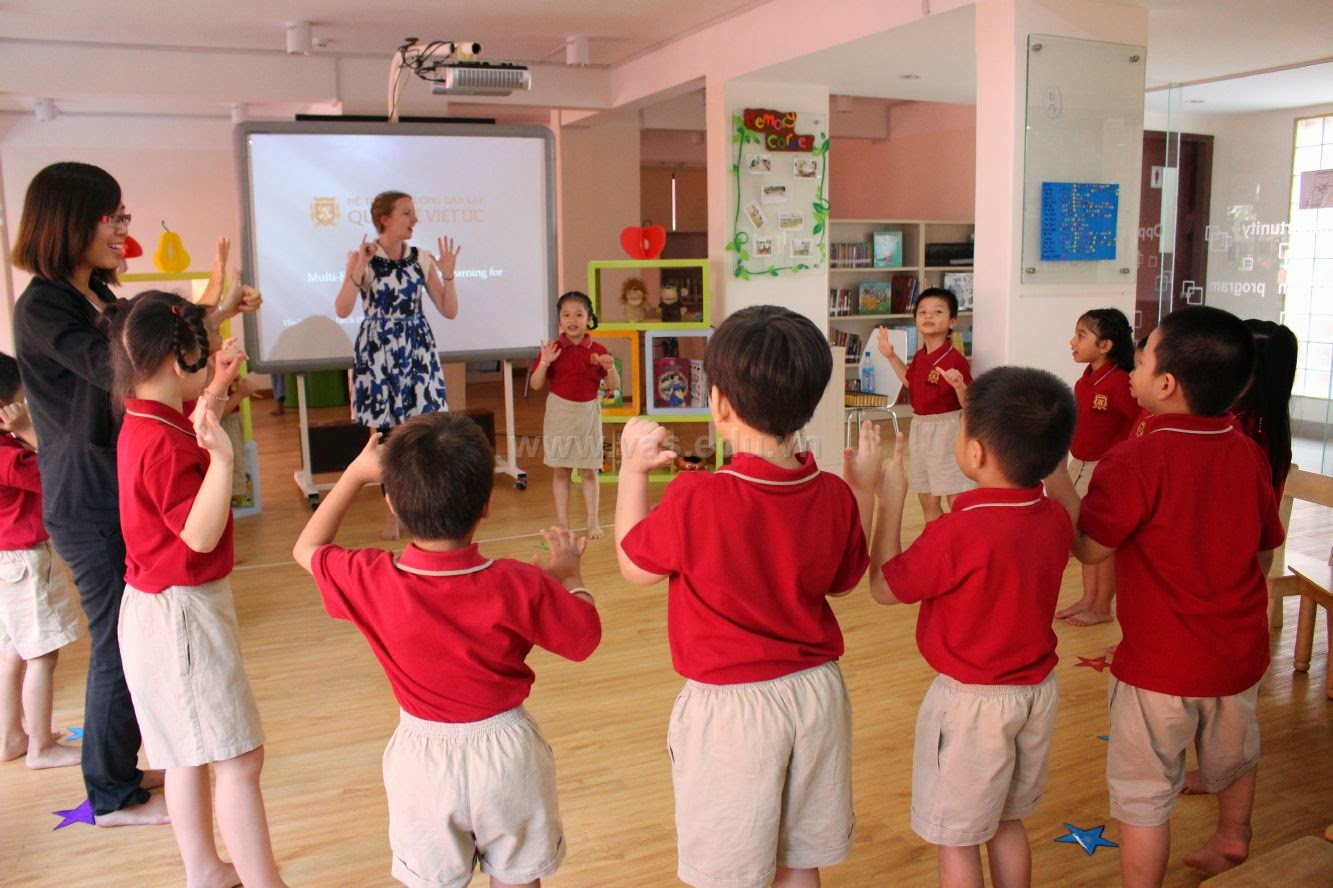 Các trường tiểu học quốc tế tại TPHCM tạo nhiều cơ hội thực hành tiếng Anh cho trẻ