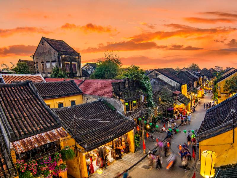 Hoi An Ancient Town is full of ancient charm and romance