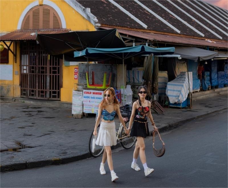 Vibrant check-in corner at Hoi An market