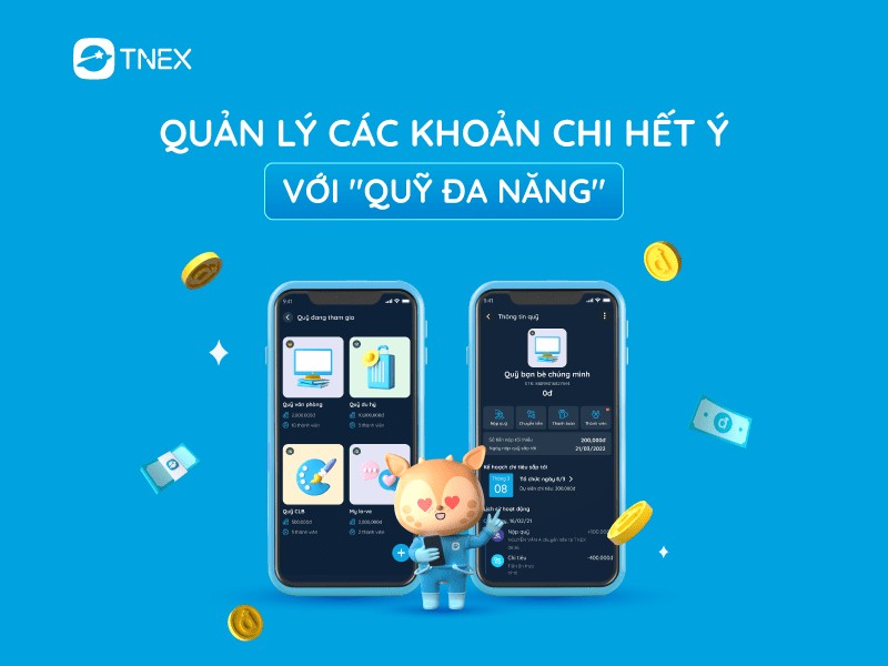 Quản lý chi tiêu cá nhân cùng TNEX