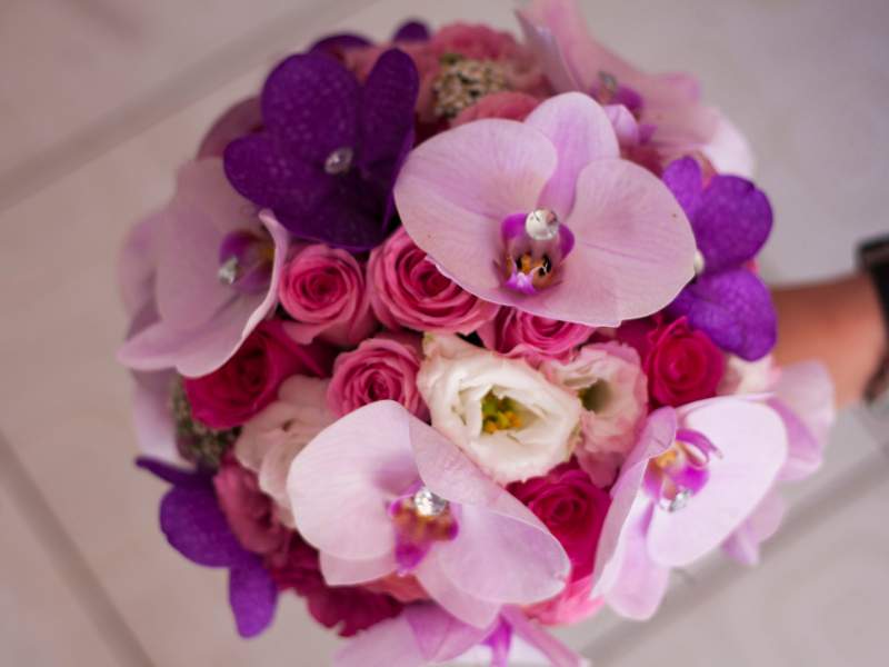 Hoa cưới từ hoa lan