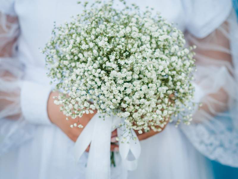 Hoa cưới từ hoa baby