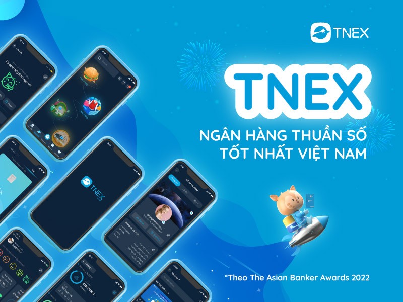 TNEX: Ngân hàng thuần số tốt nhất Việt Nam