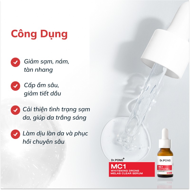 4 Công dụng của serum Dr.Pong