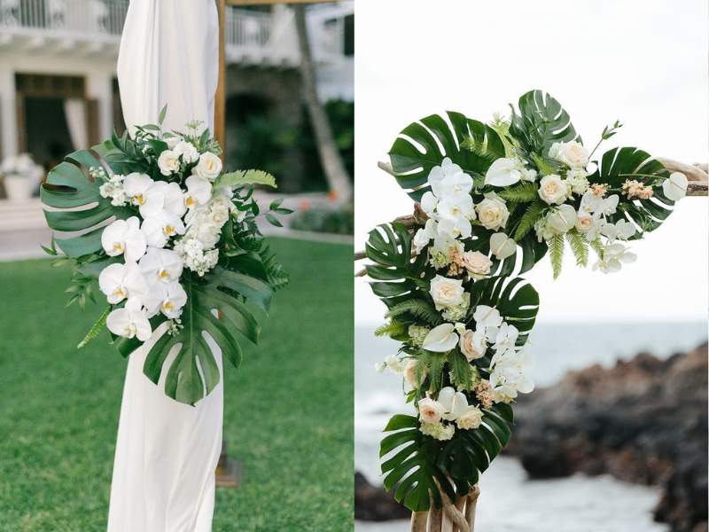 Cổng cưới với hoa lan