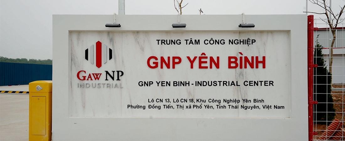 GNP Yên Bình - một trong những dự án lớn của Gaw NP Industrial tọa lạc tại tỉnh Thái Nguyên