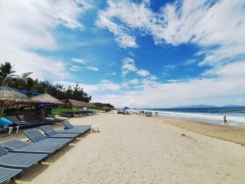 An Bang beach with fine Sand and clear water