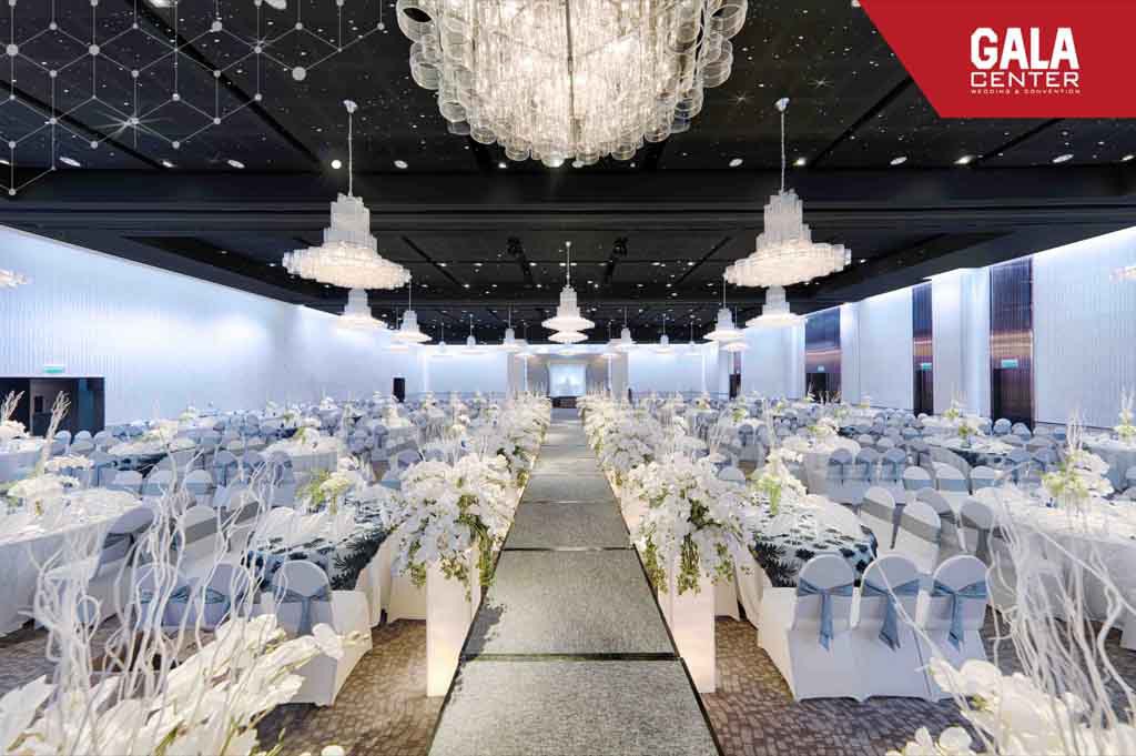 Sảnh tiệc nổi bật tại nhà hàng tiệc cưới quận Tân Bình Gala Center