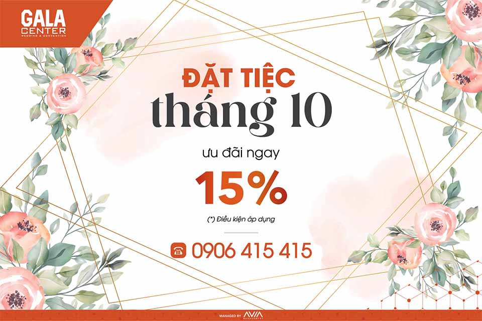 Ưu đãi của nhà hàng tiệc cưới quận Tân Bình Gala Center