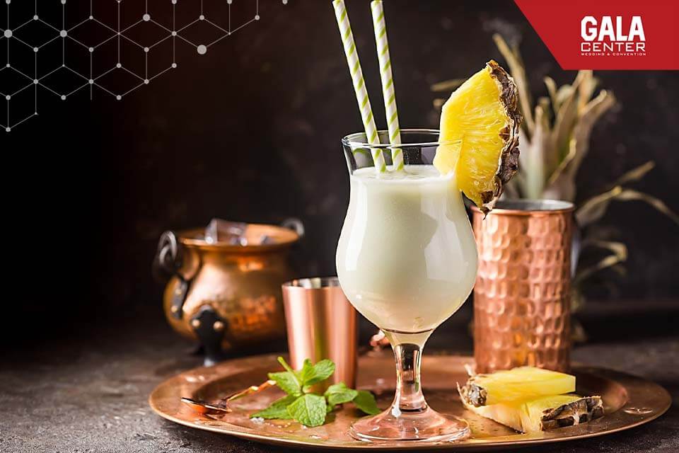 Pina Colada thanh mát cho thực đơn nhà hàng tiệc cưới  thêm cuốn hút