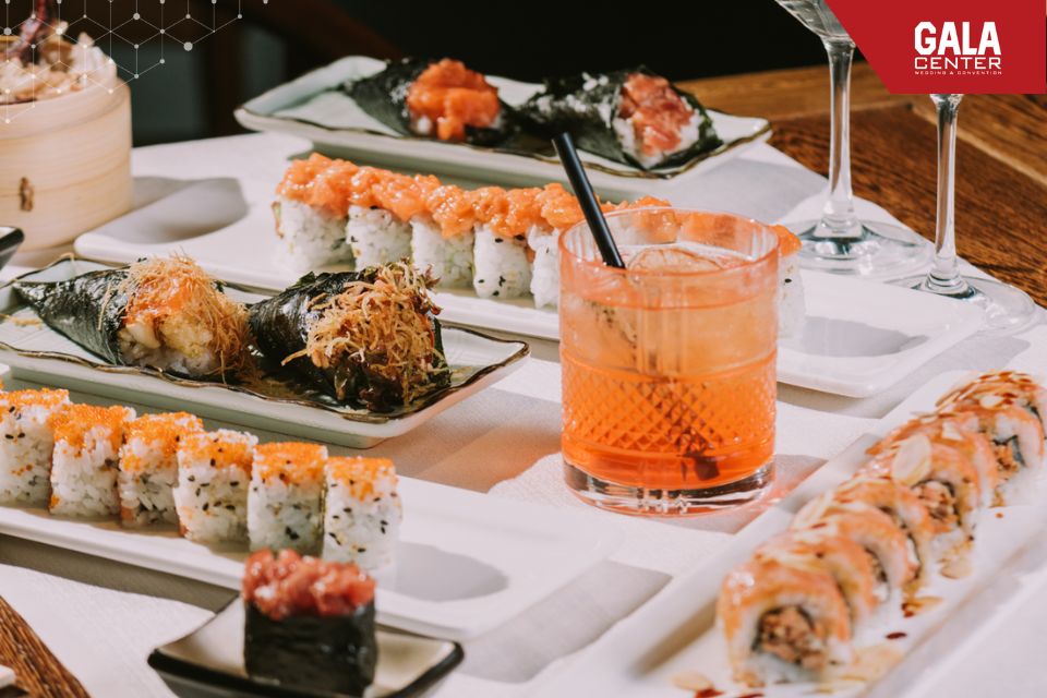 Cú hích vị giác khi kết hợp French 75 và Sushi