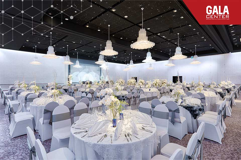    Sảnh tiệc Festive tại Gala Center với quy mô lớn hơn 1000 khách mời