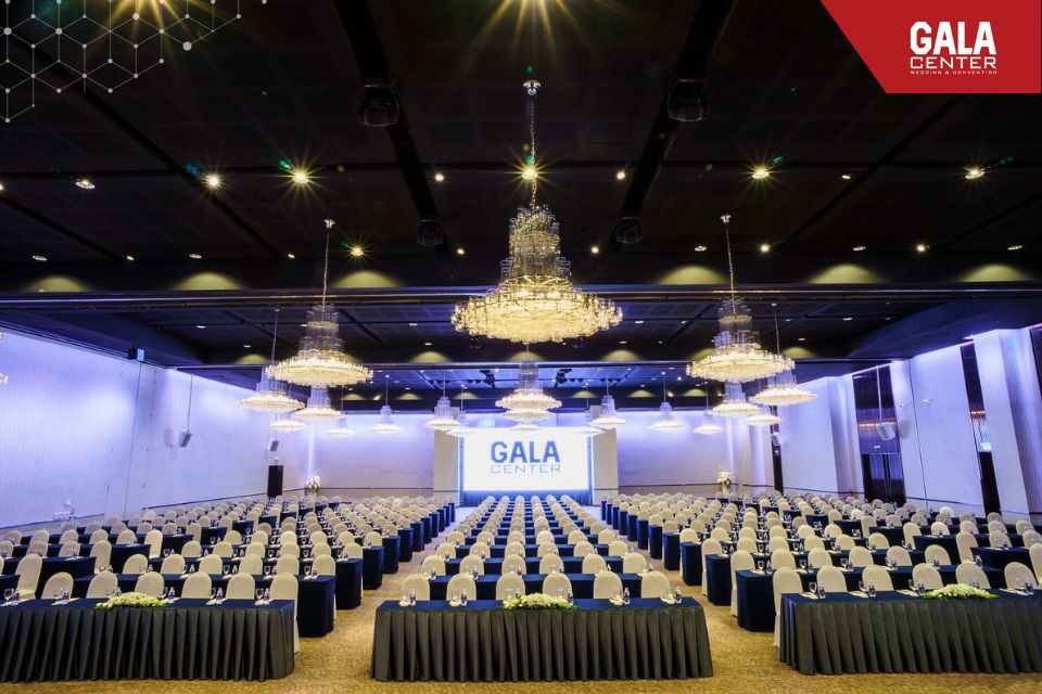 Ngoài tiệc tất niên, Gala Center con có không gian sảnh tiệc phù hợp cho hội nghị, hội thảo