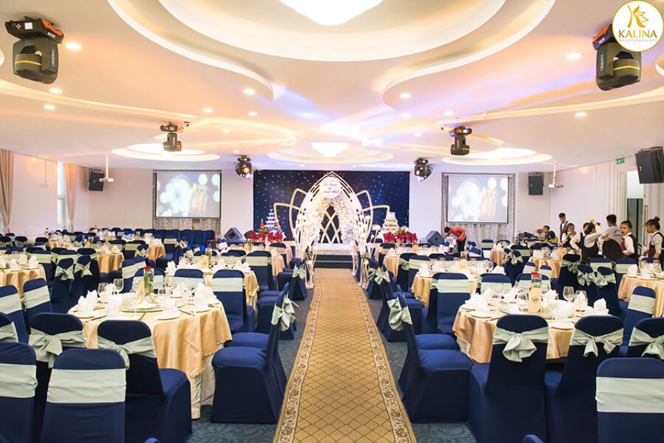 Sảnh cưới Kalina Tân Phú phù hợp tiệc cưới gia đình tại khu Tây Sài Gòn