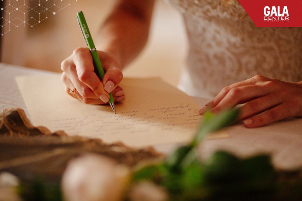C&aacute;ch viết lời thề nguyện trong lễ Vow