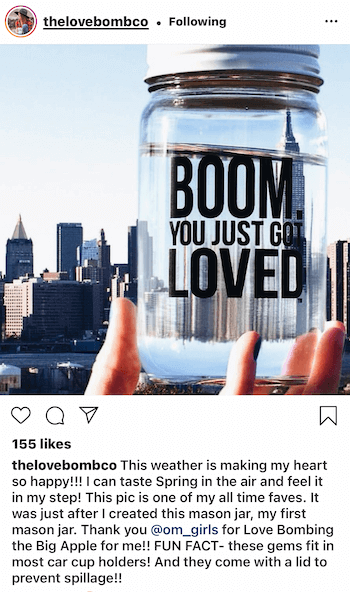 Love Bomb sử dụng UGC từ chính khách hàng của họ