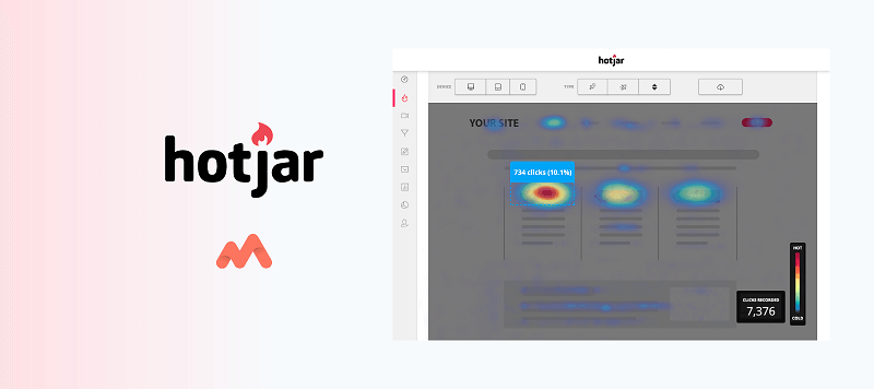 Hojar cung cấp các bản ghi trực tiếp và bản đồ nhiệt theo dõi hành vi người dùng