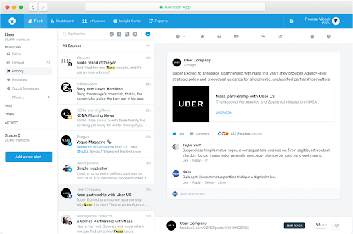 Hình 10: Mention giúp bạn dễ dàng theo dõi các lượt đề cập đến thương hiệu của bạn trên toàn thế giới