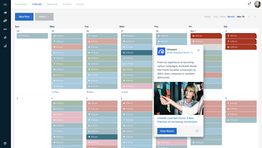 Hình 13: Oktopost là công cụ Social Media dành cho các marketer B2B