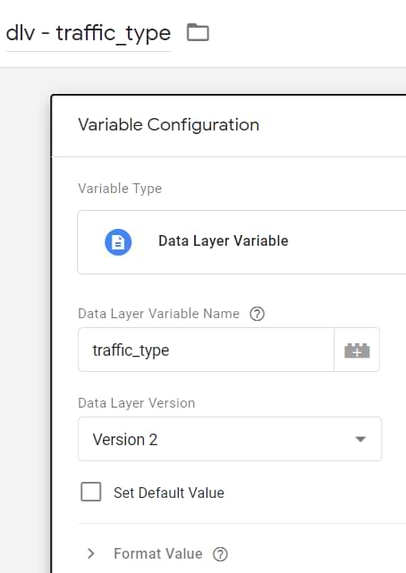 Hình 10: Tạo biến Data Layer