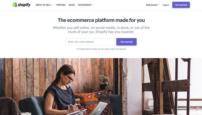 Hình 3: Shopify là nền tảng thương mại điện tử phổ biến hiện nay