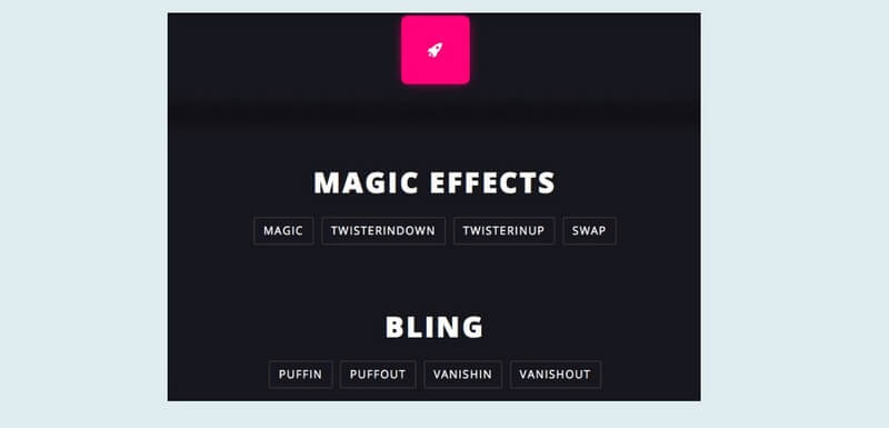 Magic Animations mang đến cho người dùng những hiệu ứng độc đáo có sẵn giúp tạo ra các animation tuyệt vời