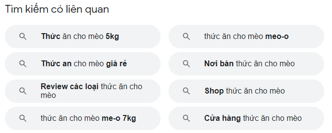 Hình 4: Phần “Tìm kiếm có liên quan”