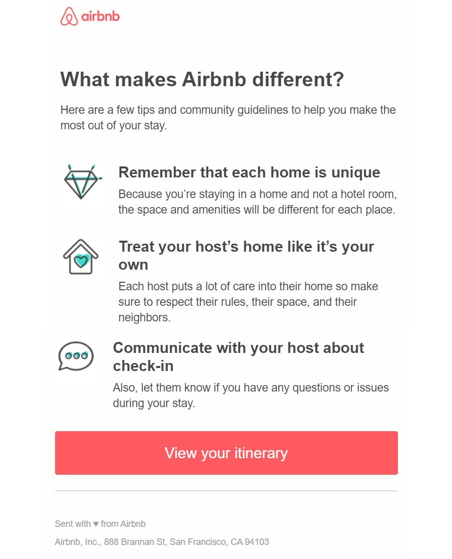 Hình 14: Transactional email của Airbnb