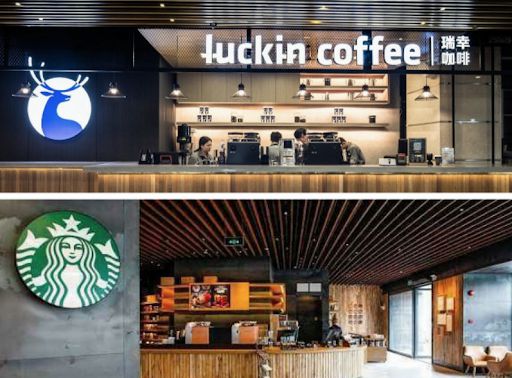Starbucks và đối thủ tại thị trường Trung Quốc Luckin Coffee