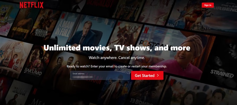 Hình 1: Trang chủ của Netflix (Nguồn: blog.logrocket.com)