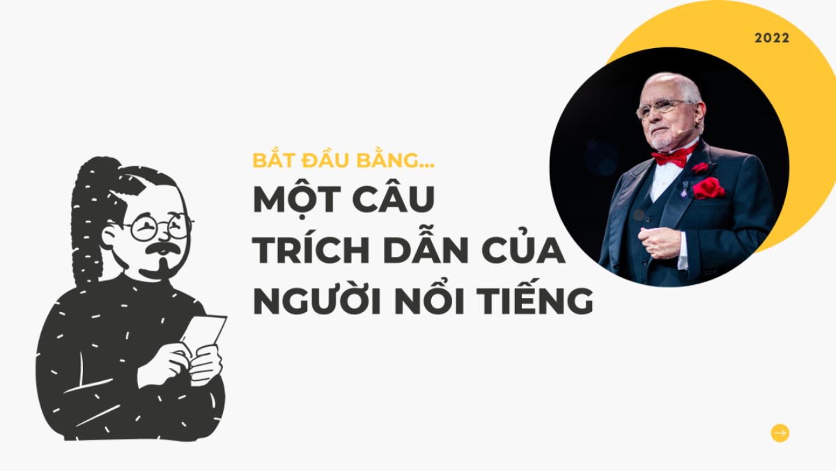  Đặt tiêu đề bằng dẫn chứng hoặc trích dẫn 