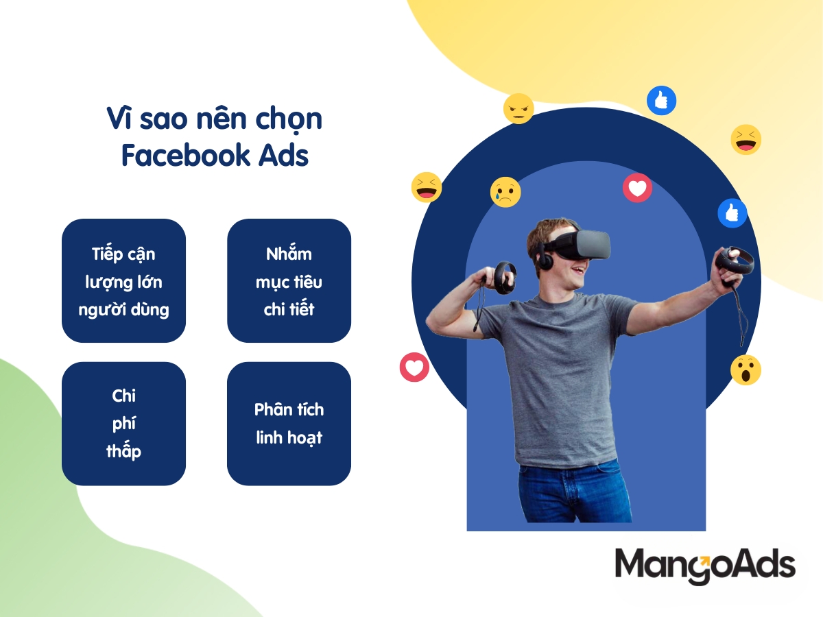 Hình 2: Những lý do nên chọn Facebook Ads (Nguồn: MangoAds)