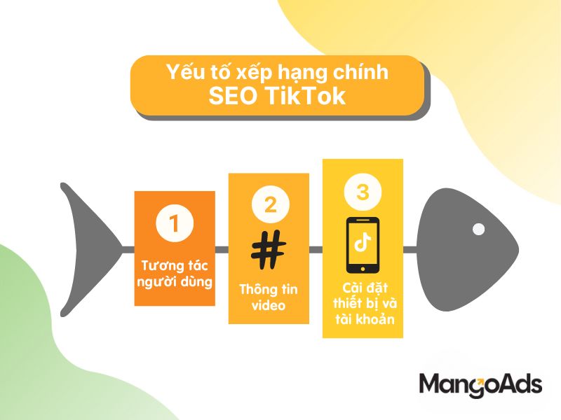 Hình 4: Yếu tố xếp hạng chính cần tập trung khi tối ưu hóa SEO TikTok (Nguồn: MangoAds)