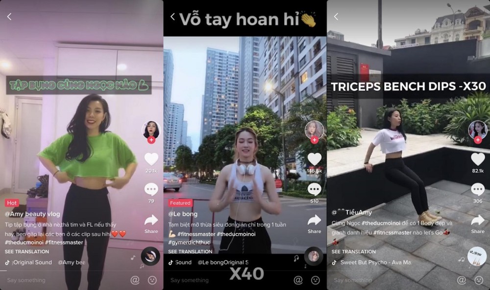 Quay vlog tập luyện hàng ngày