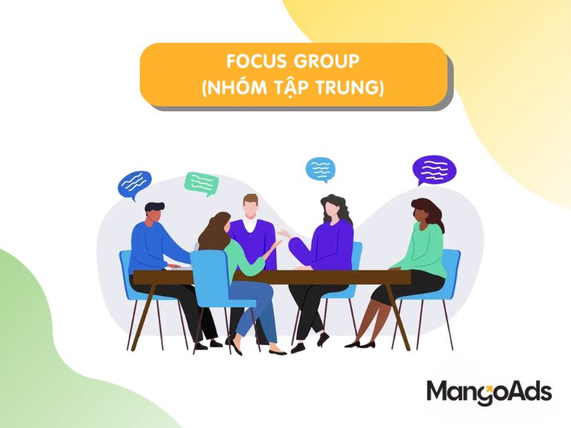 Hình 4: Một trong những phương pháp nghiên cứu UX phổ biển- Focus Group (Nguồn: MangoAds)