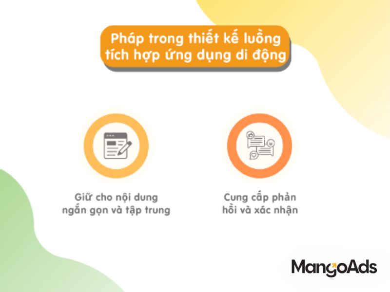 Hình 3: Phương pháp trong thiết kế luồng tích hợp ứng dụng di động (Nguồn: MangoAds)