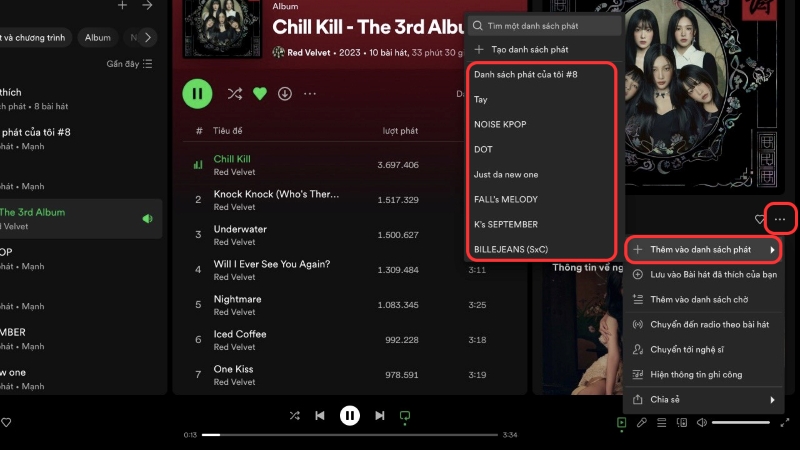 Hình 5: Spotify cá nhân hóa người dùng bằng cách tạo danh sách bài hát yêu thích(Nguồn: Internet)