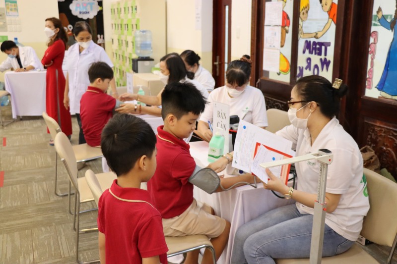 Khám sức khỏe định kỳ cho trẻ tại trường mầm non quốc tế tại tphcm VAS