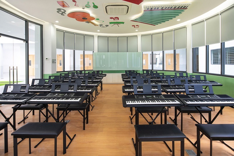 Phòng âm nhạc ở trường quốc tế Việt Úc