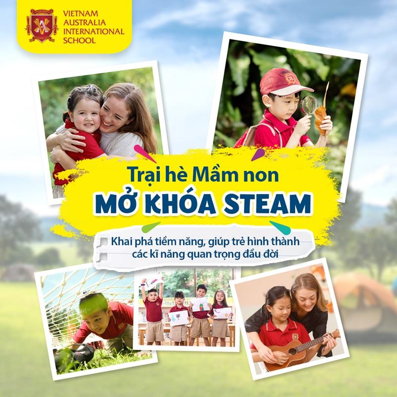 Trại hè “Mở khóa STEAM” của hệ thống trường mầm non quốc tế Việt Úc (VAS)