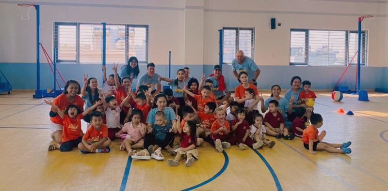 Tiết học bóng rổ tại trường mầm non quốc tế ở Thủ Đức - VAS