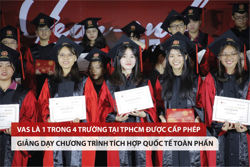 VAS thuộc số ít trường được cấp phép dạy chương trình tích hợp quốc tế toàn phần