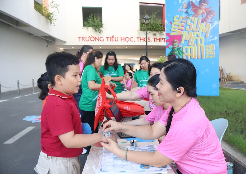 VASers get “the passport stamp" to check in at the entrance