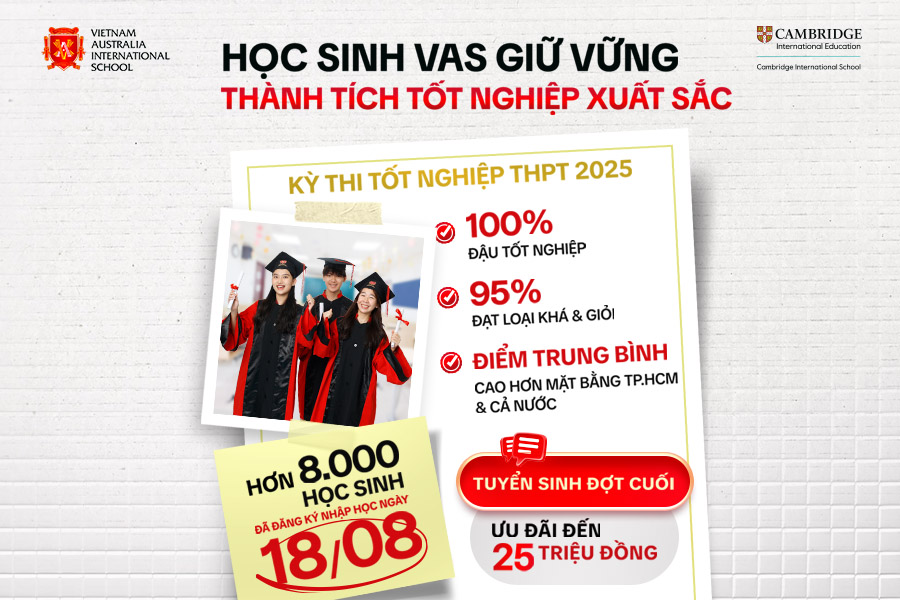Chúc mừng học sinh VAS xuất sắc tốt nghiệp THPT 2024 – 2025