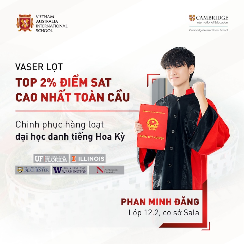 Phan Minh Đăng đã tạo nên kỳ tích đáng tự hào khi nâng điểm SAT từ 1350 lên 1510