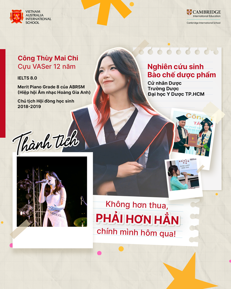 Công Thùy Mai Chi- Cựu VASer đa tài luôn tỏa sáng trên nhiều hành trình